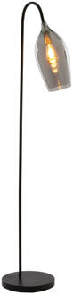 Light & Living Vloerlamp 'Lukaro' 160cm hoog, kleur Smoke/Antiek Brons