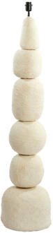 Light & Living Vloerlamp 'Marree' Papier Maché, 135cm, kleur Crème (excl. kap)