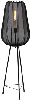 Light & Living Vloerlamp PLUMERIA - 42x42x132 - Zwart