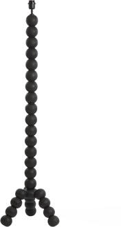 Light & Living Vloerlamp 'Veglio' Mangohout, 130cm, kleur Mat Zwart (excl. kap)