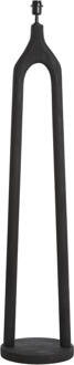 Light & Living Vloerlamp 'Xitta' Mangohout, 135cm, kleur Mat Zwart (excl. kap)