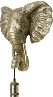 Light & Living Wandlamp ELEPHANT - 35x13x36cm - Goud