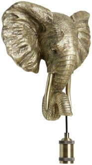 Light & Living Wandlamp ELEPHANT - 35x13x36cm - Goud