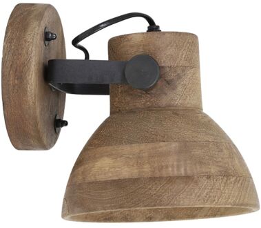 Light & Living Wandlamp Ilanio - Hout - 21x17x19cm Bruin