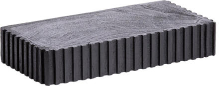 Light & Living Wandplank 'Gatura' Mangohout, 40cm, kleur Zwart - 40 cm