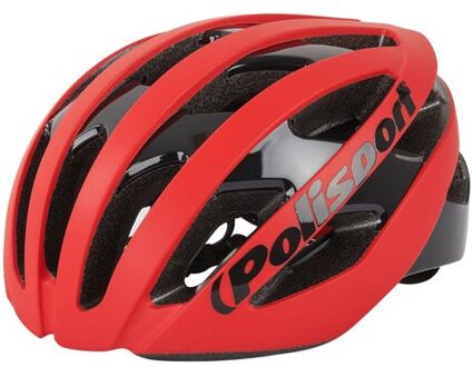 Light pro fietshelm l 58-62cm mat rood/zwart