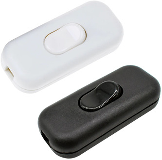 Light Switch AC 0-250V 6A Inline ON/OFF Table Desk Lamp Cord Cable Toggle Rocker Switches control for LED lighting