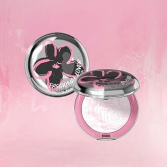Light Transparent Nude Skin Pressed Powder Mini Graffiti Edition W02 Pink - 4g