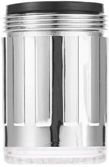 Light-Up Led Keuken Kraan Douche Tap Kleurrijke Veranderende Glow Nozzle Wastafel Water Nozzle Badkamer Filter Geen Batterij supply single kleur blauw