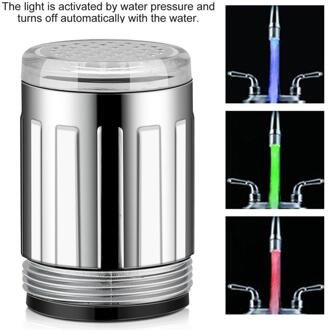 Light-Up Led Water Kraan Veranderende Glow Keuken Douche Tap Water Saving Novelty Lichtgevende Kraan Nozzle Hoofd Badkamer Licht