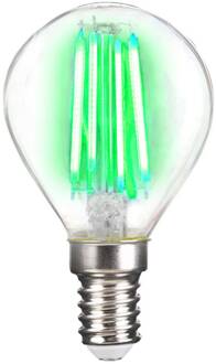 LightMe LED lamp E14 4W filament, groen