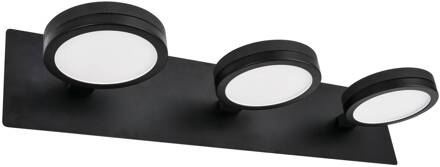 LightMe LED spiegellamp Aqua down 3-lamps zwart