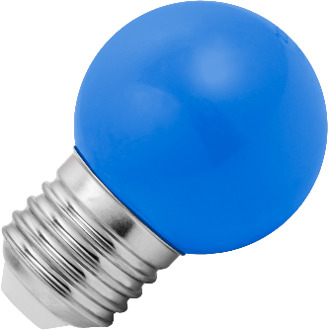 Lighto | LED lamp | Grote fitting E27 | Blauw | Kogellamp | 45mm | 1.5W | Dimbaar | Geschikt voor prikkabel