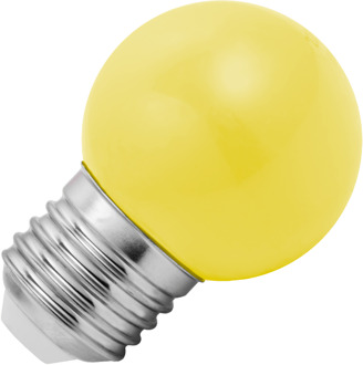 Lighto | LED lamp | Grote fitting E27 | Geel | Kogellamp | 45mm | 1.5W | Dimbaar