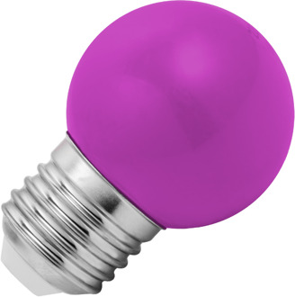 Lighto | LED lamp | Grote fitting E27 | Paars | Kogellamp | 45mm | 1.5W | Dimbaar