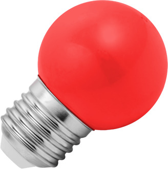 Lighto | LED lamp | Grote fitting E27 | Rood | Kogellamp | 45mm | 1.5W | Dimbaar | Geschikt voor prikkabel