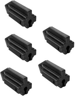 Lightpro Set van 5 Connector Cover - IP68 Waterdicht - Geschikt voor F-connector - Zwart