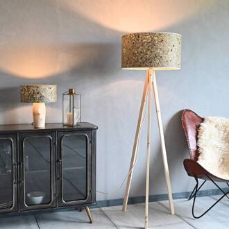 Ligno vloerlamp den, hooi/alpenweide den, hooi, bont