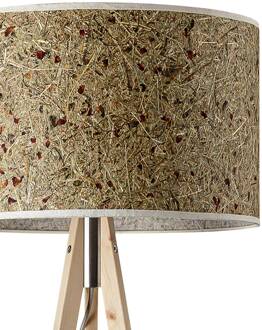Ligno vloerlamp den, hooi/rozen den, hooi, rozenblaadjes