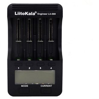 Lii-500 18650 Lcd Display Charger 26650 21700 14500 10440 4 Slots Nimh Li-Ion Smart Universal Battery Charger