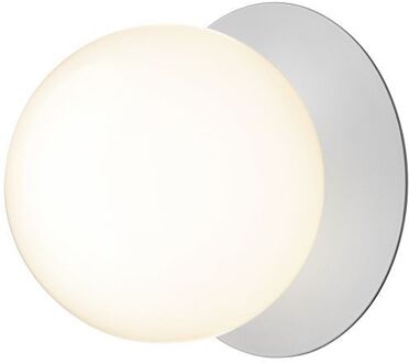 Liila 1 Large Wandlamp - Zilver - Opaal
