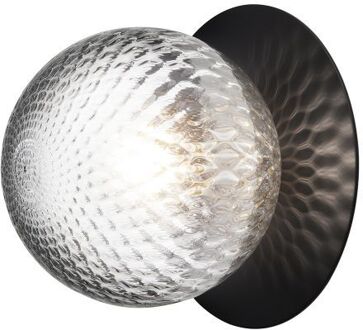 Liila 1 Medium Wandlamp - Zwart - Helder