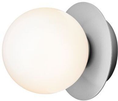 Liila 1 Small Wandlamp - Zilver - Opaal