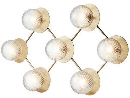 Liila 7 Wandlamp - Goud - Helder