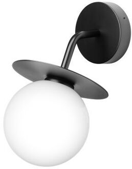 Liila Outdoor Wandlamp - Zwart - Opaal