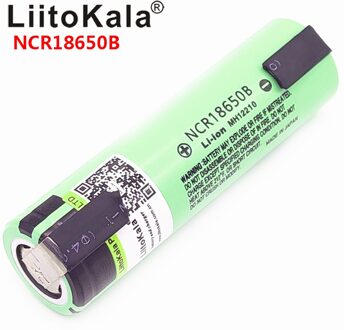 Liitokala 100% Originele NCR18650B 3.7 V 3400 Mah 18650 Lithium Oplaadbare Batterij Lassen Nikkel Vel Batterijen 4stk