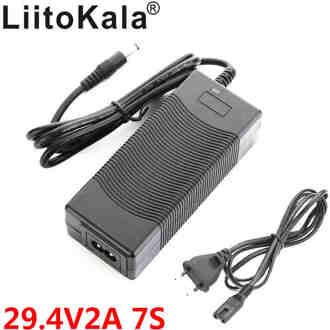 Liitokala 24V 15Ah 10Ah Batterij 21700 5000 Mah 7S 250 W 29.4V Lithium Ion Batterij Voor rolstoel Elektrische Fiets 29.4V2A lader