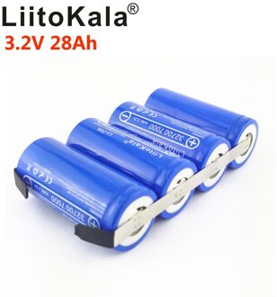 Liitokala 3.2V LiFePO4 32700 Batterij 14Ah 21ah 28ah 35ah 24Ah Continue Afvoer Maximale 55A High Power Batterij + Nikkel lakens 3.2V28Ah