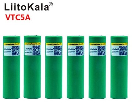 Liitokala 3.7V 2600 Mah VTC5A Oplaadbare Li-Ion Batterij 18650 Akku US18650VTC5A 35A Speelgoed Zaklamp 3stk