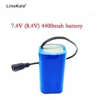 Liitokala 7.4V 8.4V 4400Mah Batterij 18650 Batterij 4.4Ah Oplaadbare Batterij Voor Fiets Koplampen/Cctv/camera/Elektrische