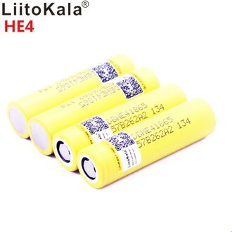 Liitokala HE4 18650 Oplaadbare Li-Ion Batterij 3.6V 2500 Mah Batterij Kan Houden, Max 20A,35A Ontlading Hoge Ontlading 10stk