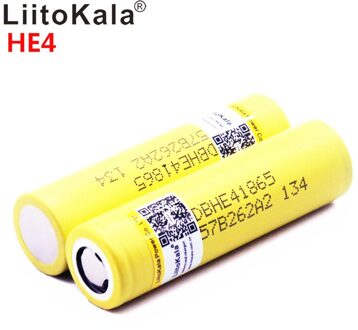 Liitokala HE4 18650 Oplaadbare Li-Ion Batterij 3.6V 2500 Mah Batterij Kan Houden, Max 20A,35A Ontlading Hoge Ontlading 2stk