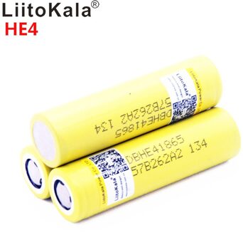 Liitokala HE4 18650 Oplaadbare Li-Ion Batterij 3.6V 2500 Mah Batterij Kan Houden, Max 20A,35A Ontlading Hoge Ontlading 3stk