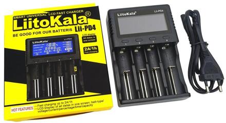 Liitokala Lii-500 Lii-PD4 Lii-500S LCD 3.7V 18650 18350 18500 21700 20700B 20700 14500 26650 AA NiMH lithium-batterij lader Lii-PD4 lader