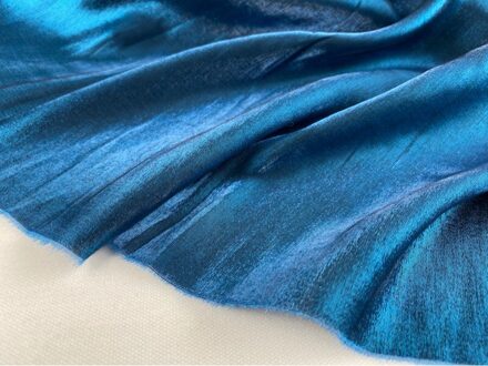 Lijden Zijde Glanzende Kleding Naaien Stoffen Lente Jas Jurk Shirt Jurken Gordijnstof Blauw Grijs Rood 28-1 oceaan blauw