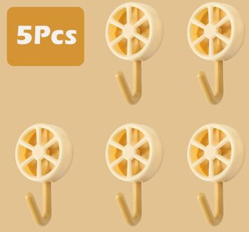 Lijm Haken, Muur Haken Ultra Sterke Waterdichte Hanger Voor Gewaad, Jas, Handdoek, Sleutels, Tassen, thuis, Keuken, Badkamer geel