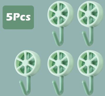 Lijm Haken, Muur Haken Ultra Sterke Waterdichte Hanger Voor Gewaad, Jas, Handdoek, Sleutels, Tassen, thuis, Keuken, Badkamer groen