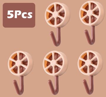 Lijm Haken, Muur Haken Ultra Sterke Waterdichte Hanger Voor Gewaad, Jas, Handdoek, Sleutels, Tassen, thuis, Keuken, Badkamer roze