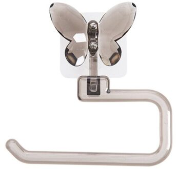 Lijm Handdoekring Badkamer Accessoires Handdoekenrek Gratis Ponsen Muur Mount Kristallen Papieren Handdoek Houder Vlinder Handdoek Houder