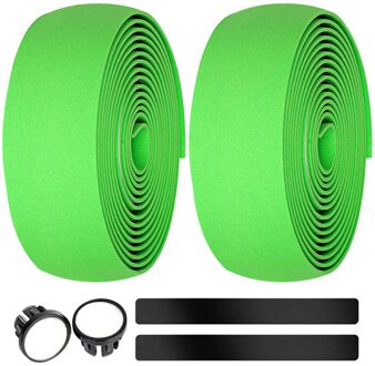 Lijm Stuur Band Road Fiets Bar Grips Wrap Tape Eva Anti-Slip Fiets Bar Grips Wrap Tape groen