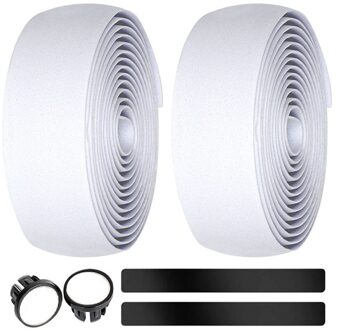 Lijm Stuur Band Road Fiets Bar Grips Wrap Tape Eva Anti-Slip Fiets Bar Grips Wrap Tape wit