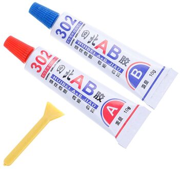 Lijm Super Ab Lijm 302 Sterke Cyanoacrylate Vloeibare Epoxyhars Leer Rubber Epoxy Metaal Glas Hout Briefpapier Winkel Kit Uv