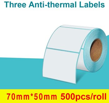 Lijm Thermische Label Sticker Direct Print Waterdichte Print Levert 70X50Mm Adres Labels 70x50mm 500stk