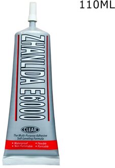 Lijm Voor Strass E6000 15/25Ml Strass Crystal Diy Craft Tool Naalden Epoxy Lijm Sterke Hotfix Voor Sieraden tool 110ML