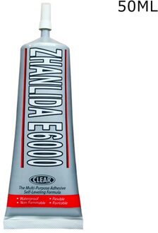 Lijm Voor Strass E6000 15/25Ml Strass Crystal Diy Craft Tool Naalden Epoxy Lijm Sterke Hotfix Voor Sieraden tool 50ML