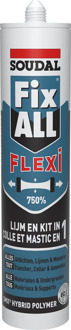 Lijmkit Fix All Flexi Wit 125ml